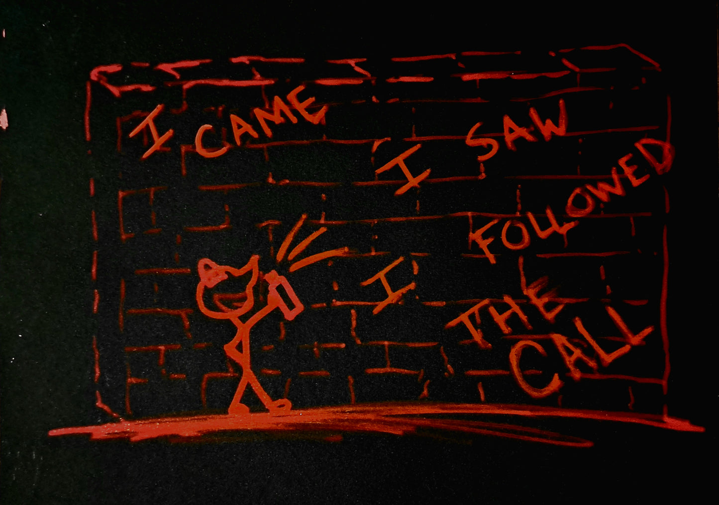 [Adventures of Smiling Sam]  Smiling Sam sees the writing on the wall