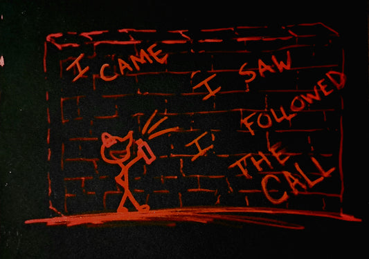 [Adventures of Smiling Sam]  Smiling Sam sees the writing on the wall